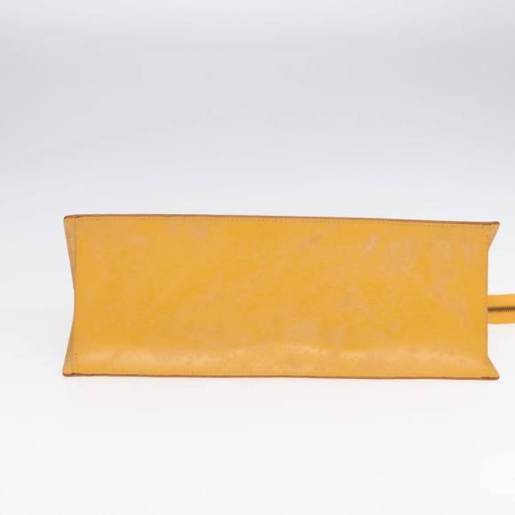 LOUIS VUITTON Epi Sac Triangle Hand Bag Yellow M52099 LV Auth 87952 - Picture 5 of 16